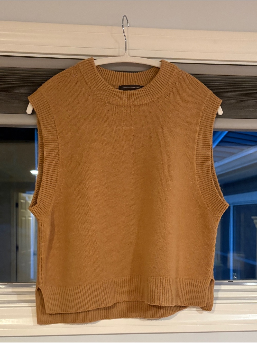 Woman’s Sleeveless Knit Sweater Vest - Camel